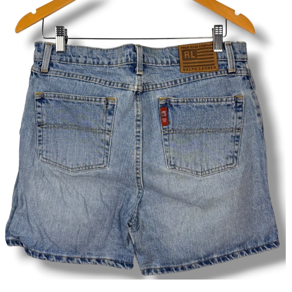Vintage Polo‎ Jeans Co Ralph Lauren Shorts Womens 10 Blue Denim 5" Weekender RL